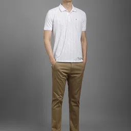 Louis Philippe Men Printed Polo Collar Pockets T-shirt image 5