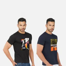 GLOBAL NOMAD Men 2 Printed Bio Finish Pockets T-shirt image 3