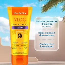 VLCC Water Resistant Sun Screen Gel Creme SPF 60 PA++++ - 125 gm image 4