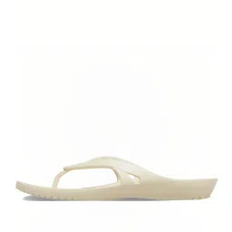 Crocs Women's Kadee Off White Flip Flops image 4