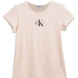 Calvin Klein Jeans Kids Pink Logo Print T-Shirt-picture-6