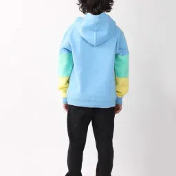 Anthrilo Boys Yellow and Black Color Blocked Tracksuit image 2