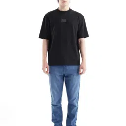 Rare Rabbit Black Cotton Flared Fit Printed T-Shirt image 5