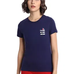 Moda Rapido Women Graphic Printed Round Neck Cotton T-shirt-image-96