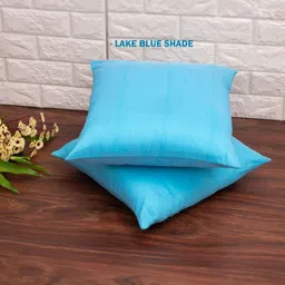 RoyalDeco Blue Set of 2 Square Cushion Covers image 5