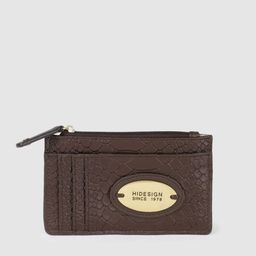 Hidesign Women NATALIE Croc Textured Leather Card Holder-picture-36