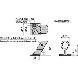TAKIGEN Stainless Steel Pipe Holder Silver, A-1395-4-R-image-53