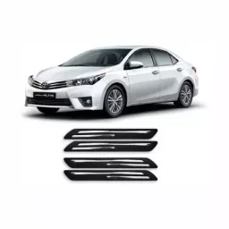 Carsonia Black Rubber Bumper Guard for Toyota Altis (Pack of 4) image 4