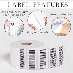 EDUWAY 25x50 mm High Gumming Sheet Direct Thermal Label Roll Sticker 2000 Labels White image 4