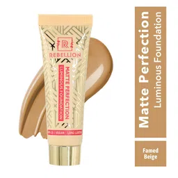 Rebellion Cosmetics Matte Perfection Long Lasting SPF15 Luminous Foundation 37 g - Famed Beige 30 image 2