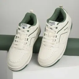 Red Tape Men's Slam Dunk Classics Beige & Green Casual Sneakers-picture-19
