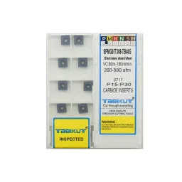 Tabikut Carbide Drilling Inserts Stainless Steel 80 to 180 m/min, SPMG07T308 TB40G (Pack of 10)-picture-42