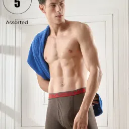 LUX Venus Assorted Cotton Trunks - Pack of 5-picture-41