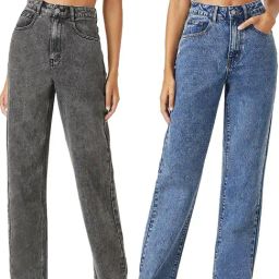 Kotty Grey & Blue Regular Fit High Rise Jeans (Pack Of 2)-picture-0