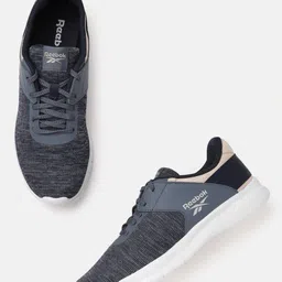 Reebok Men Navy Blue & Charcoal Grey Melange Effect Genesis Running Shoes-picture-31