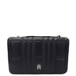 TOMMY HILFIGER Black Quilted PU Cross Body Bag-picture-21