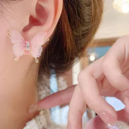 AVANT-GARDE PARIS Artificial Stones Studded Animal Shaped Studs image 2