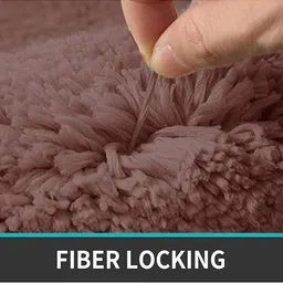 CROWN MATTINGS Brown 1400 GSM Microfibre Bath Rugs image 2