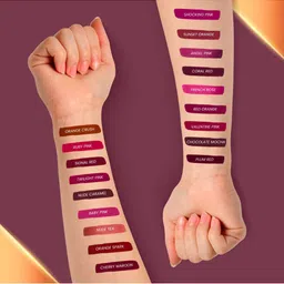 krayons Classy Long Stay Matte Lipstick- 3.5 g- Chocolate Mocha image 3