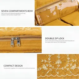 Myntra Elegant Homes Yellow Set of 2 Regular Jewellery Organisers image 5