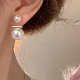 Estailo fashion Spherical Studs Earrings image 5