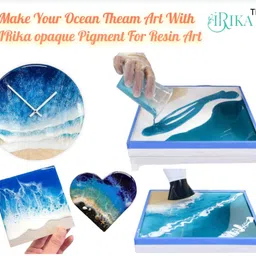 IRIKA Oceans Theam Opaque Paste Pigment For Resin Art (Qty :20 Grams Each) resin art and craft/opaque pigment/ocean theam pigment image 3
