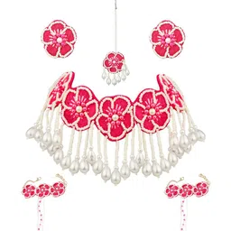 VENI Beaded Floral Jewellery Set image 2