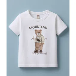 ToffyHouse Cotton Knit Full Sleeves Checks Blazer & Trouser With Printed T-Shirt - Tan image 3