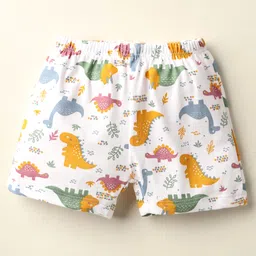 OHMS Single Jersey Knit Knee Length Shorts with Animal Print & Stripes Pack of 3 - Multicolor image 4