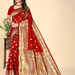 GARIYA Floral Zari Art Silk Kanjeevaram Saree-picture-40