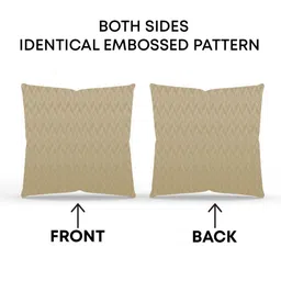 LINENWALAS Happy Sleeping Gold-Toned 2 Pieces Geometric Square Cushion Covers image 5