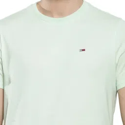 Tommy Hilfiger Green Cotton Slim Fit T-Shirt image 4