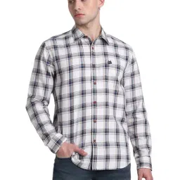 Jack & Jones Cloud Dancer Cotton Slim Fit Checks Shirt-picture-21