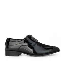 Hydes N Hues Men's Black Derby Shoes image 2