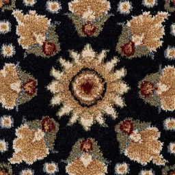 Obsessions Navy Polypropylene Heat Set Traditional Carpet - Extra Large image 4
