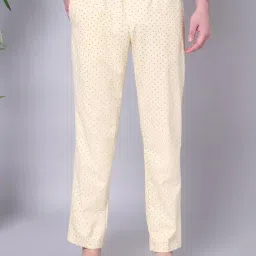 Urban Scottish Yellow Cotton Regular Fit Printed Pyjamas-image-69