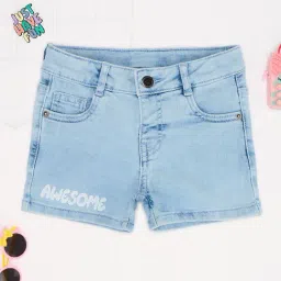 Pantaloons Junior Girls Blue Shorts-picture-11