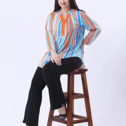 Qurvii Multi Stripes Regular Fit Shirt-picture-12