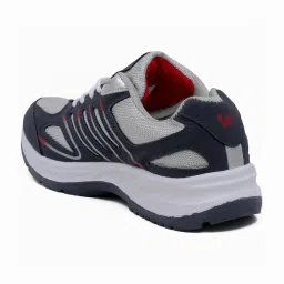 Asian Men's Grey & Blue Running Shoes image 4