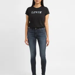 levi's Women's 710 Blue Skinny Fit High Rise Jeans image 5