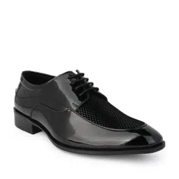 Hydes N Hues Men's Black Derby Shoes image 3