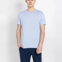 Adidas Blue Regular Fit Sports T-Shirt-image-95