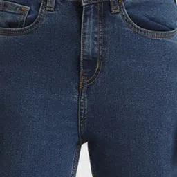 Forever 21 Dark Blue Blended Flared Fit Jeans image 4