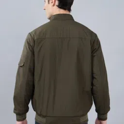 Cantabil Green Nylon Regular Fit Reversible Jacket image 2
