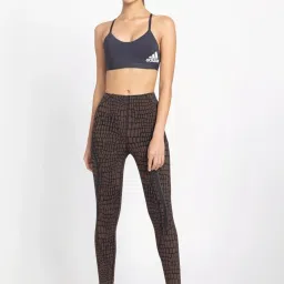 ADIDAS Grey Printed Sports Bra image 4