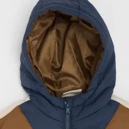 Pantaloons Junior Boys Cheddar Cheese Color Block Jacket image 3