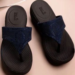 Inc.5 Women's Navy Thong Wedges-picture-2