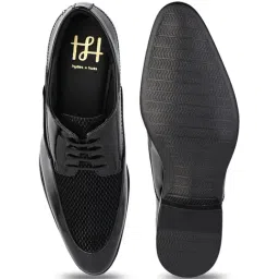 Hydes N Hues Men's Black Derby Shoes image 4