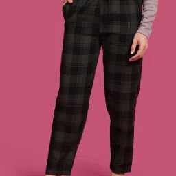 Kryptic Green Cotton Relaxed Fit Printed Lounge Pants image 4