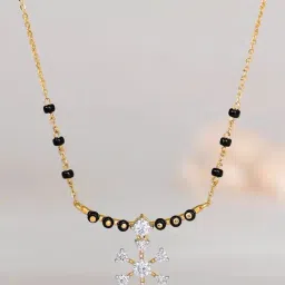GIVA Lab Grown Diamond 14k (585) Gold Mangalsutra for Women-picture-41